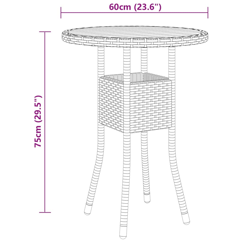 5 részes barna polyrattan kerti ülőgarnitúra