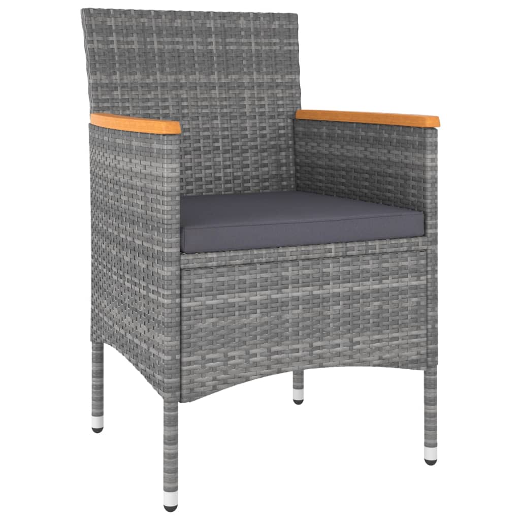 5 részes szürke polyrattan kerti ülőgarnitúra