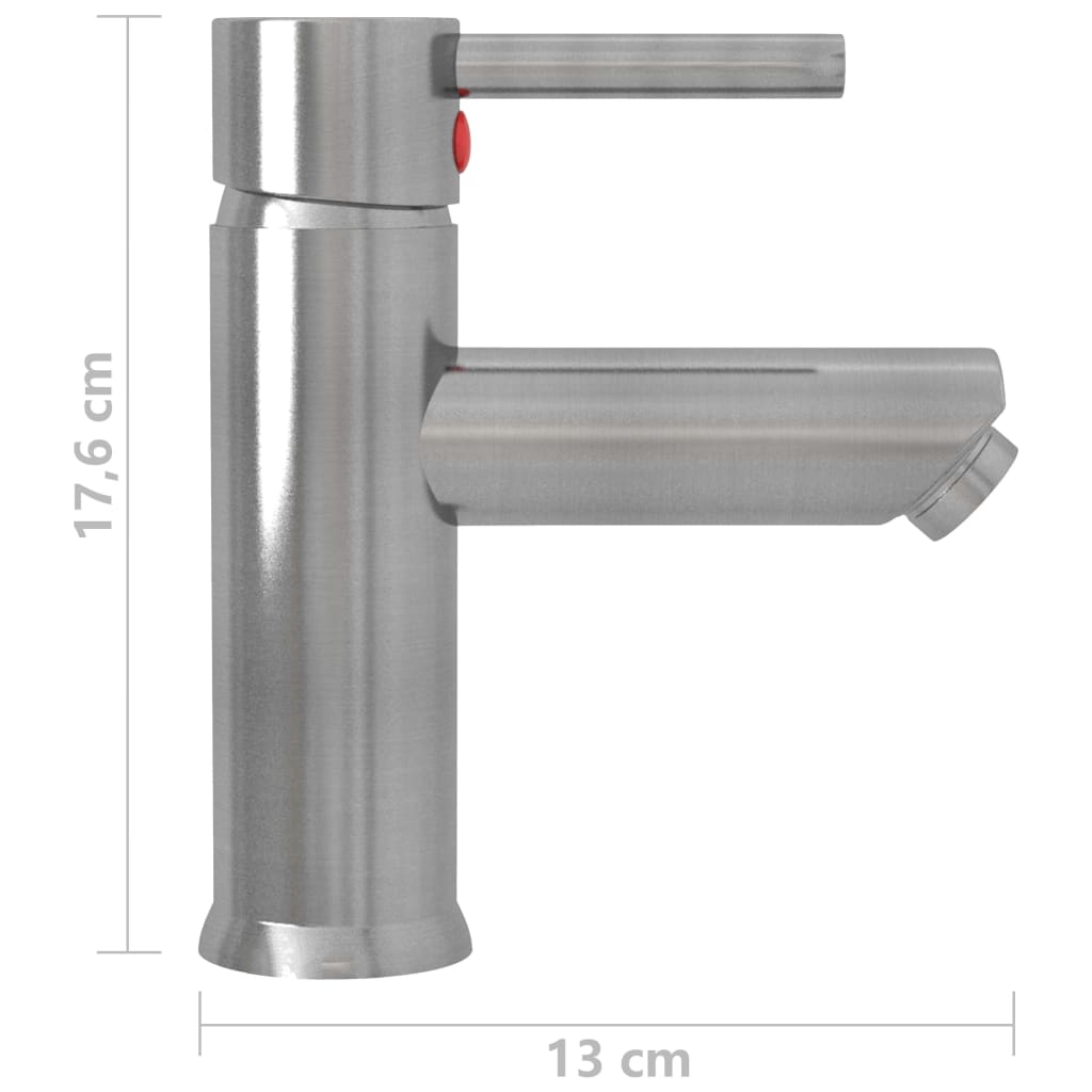 ezüst fürdőszobai mosdócsaptelep 130 x 176 mm