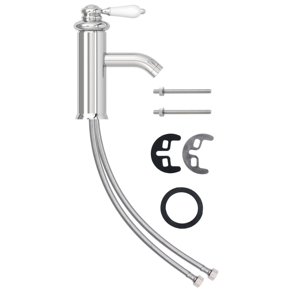 krómozott felületű fürdőszobai mosdócsaptelep 130 x 180 mm