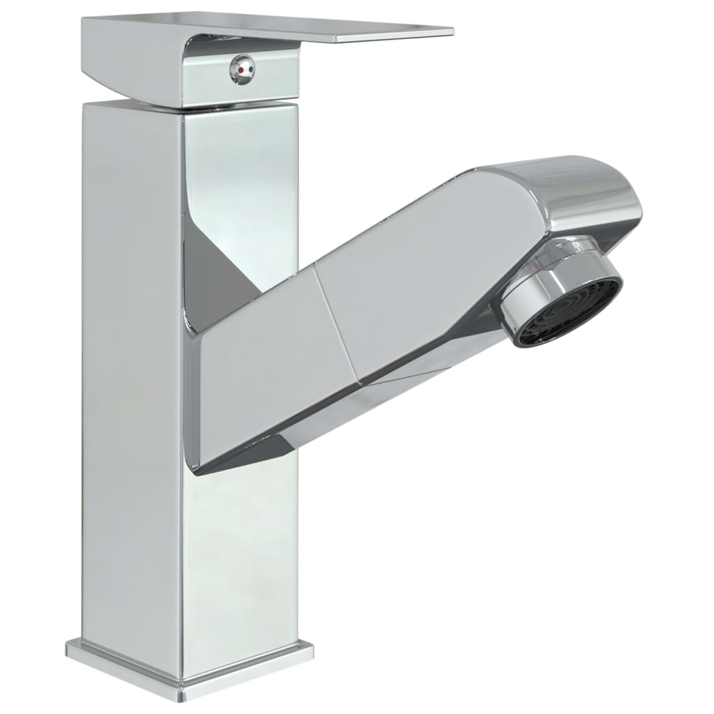krómozott kihúzható fürdőszobai mosdócsaptelep 157 x 172 mm