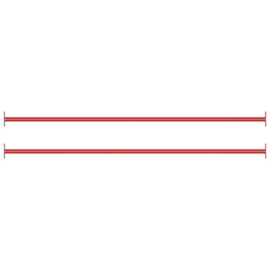 2 db piros acél húzódzkodó rúd 125 cm