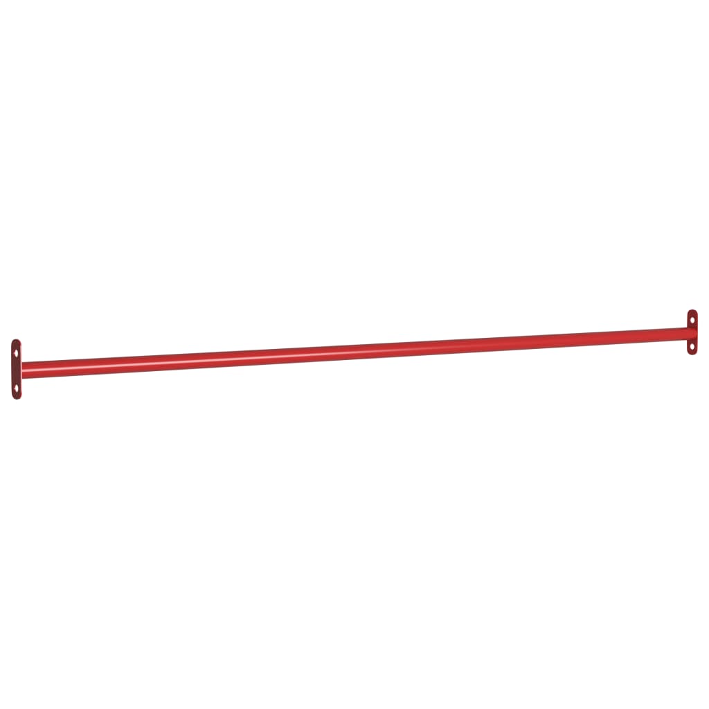 3db piros acél húzódzkodó rúd 125 cm