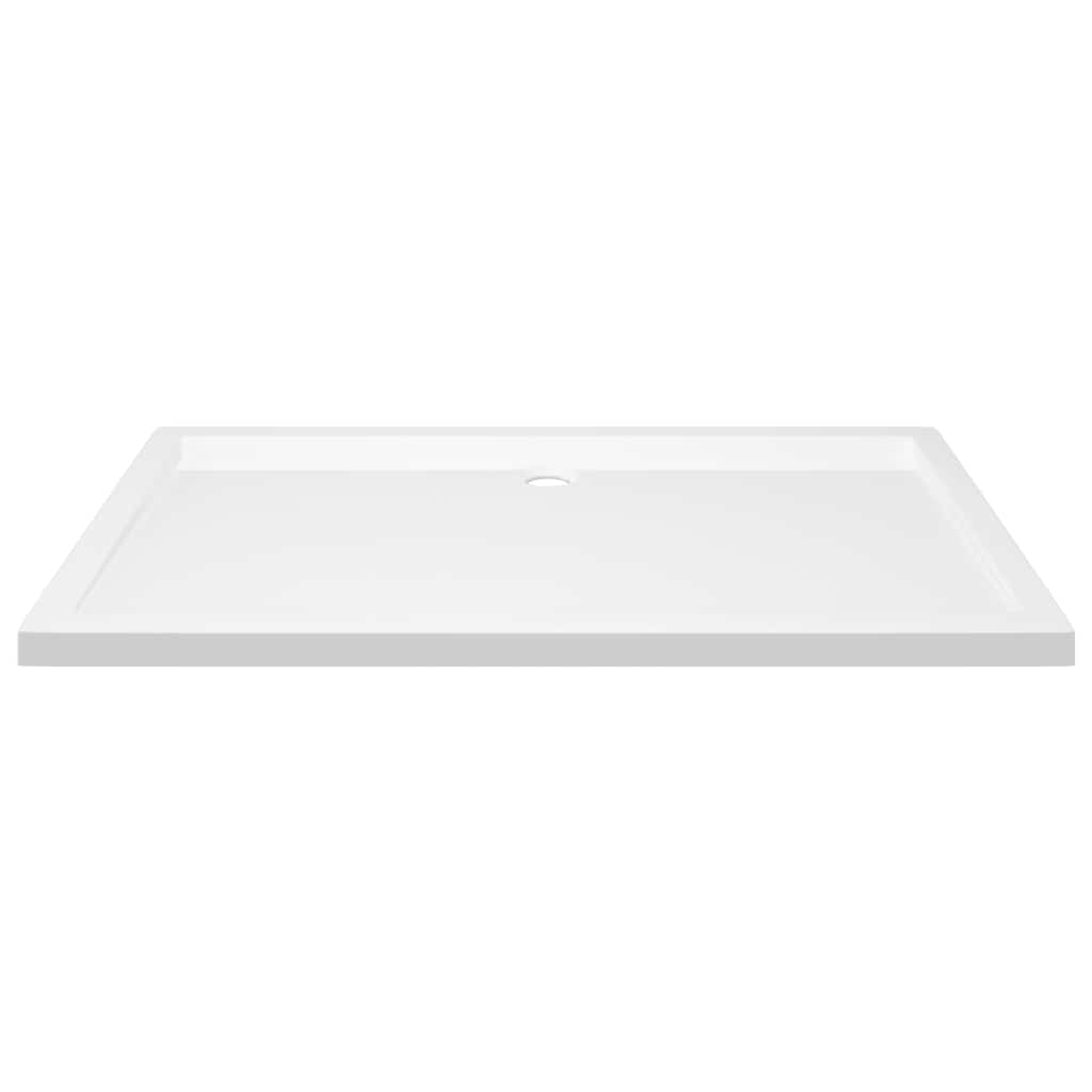 téglalap alakú fehér ABS zuhanytálca 70 x 120 cm