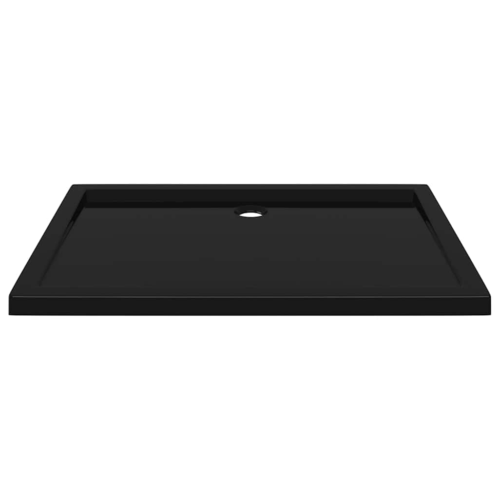 téglalap alakú fekete ABS zuhanytálca 70 x 100 cm