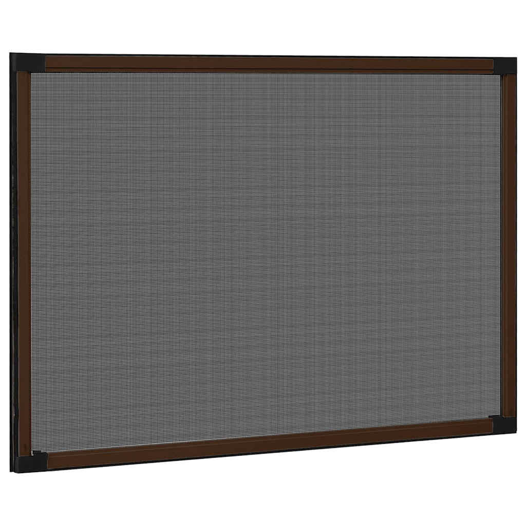 barna lehúzható ablakszúnyogháló 70 x 150 cm