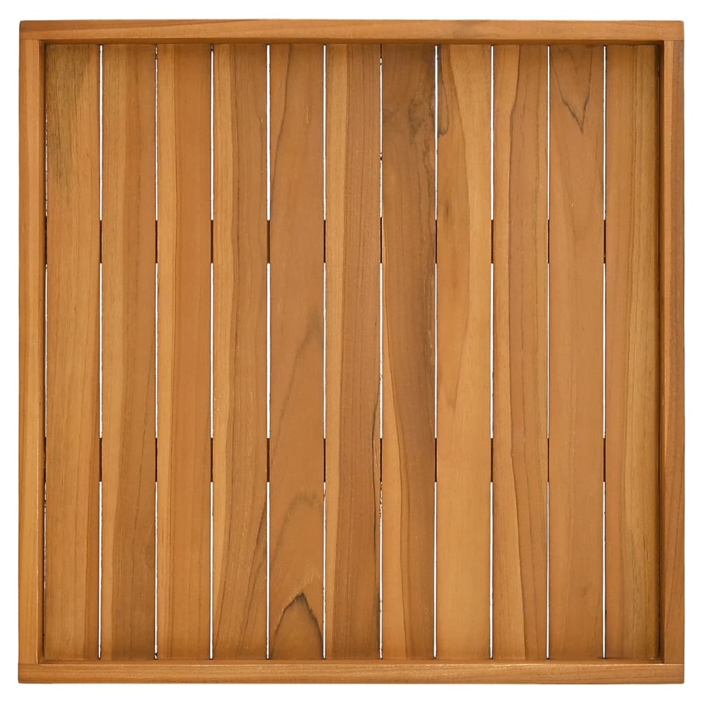 tömör tíkfa tálalótálca 60 x 60 cm