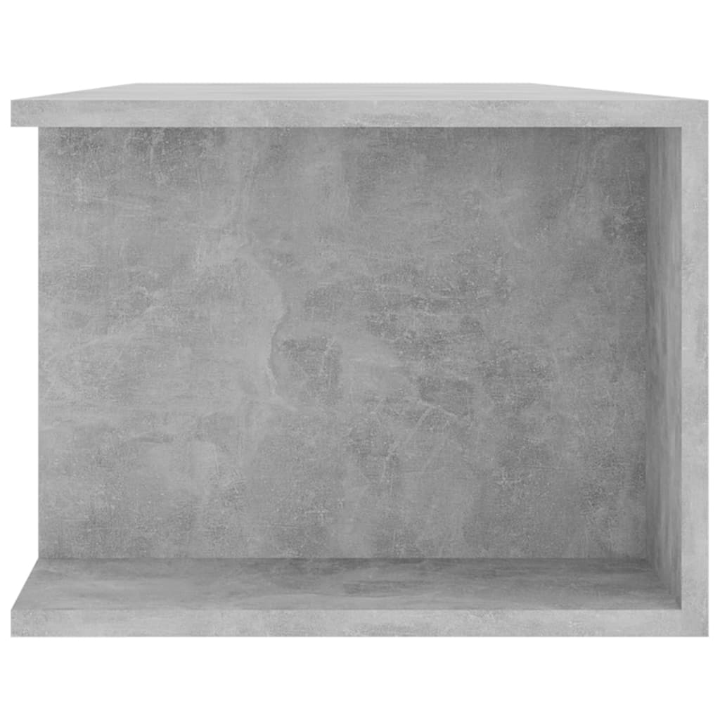 betonszürke TV-szekrény LED-lámpákkal 135 x 39 x 30 cm