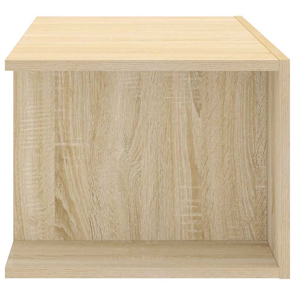 sonoma tölgy színű TV-szekrény LED lámpákkal 90 x 39 x 30 cm