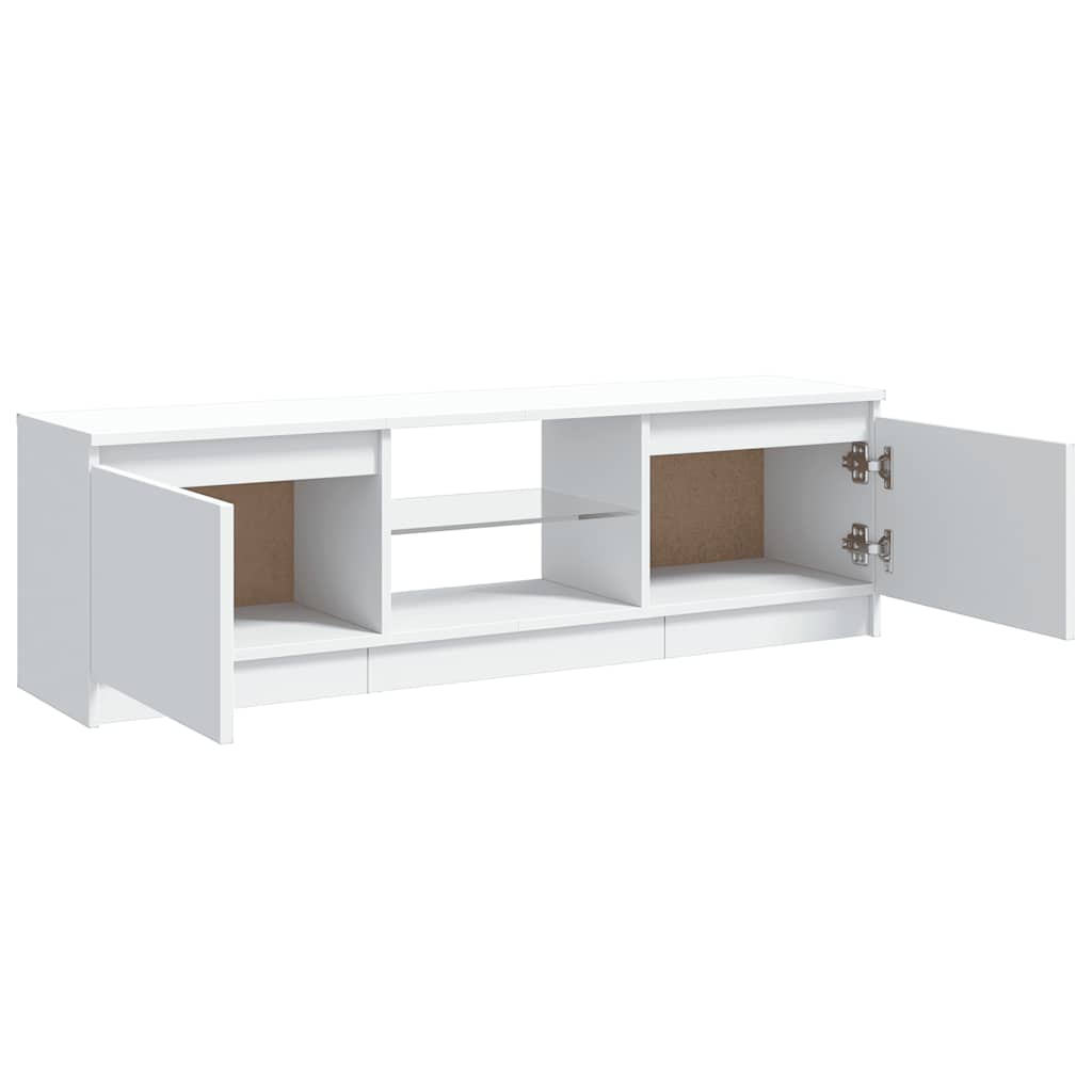 fehér TV-szekrény LED lámpákkal 120 x 30 x 36 cm