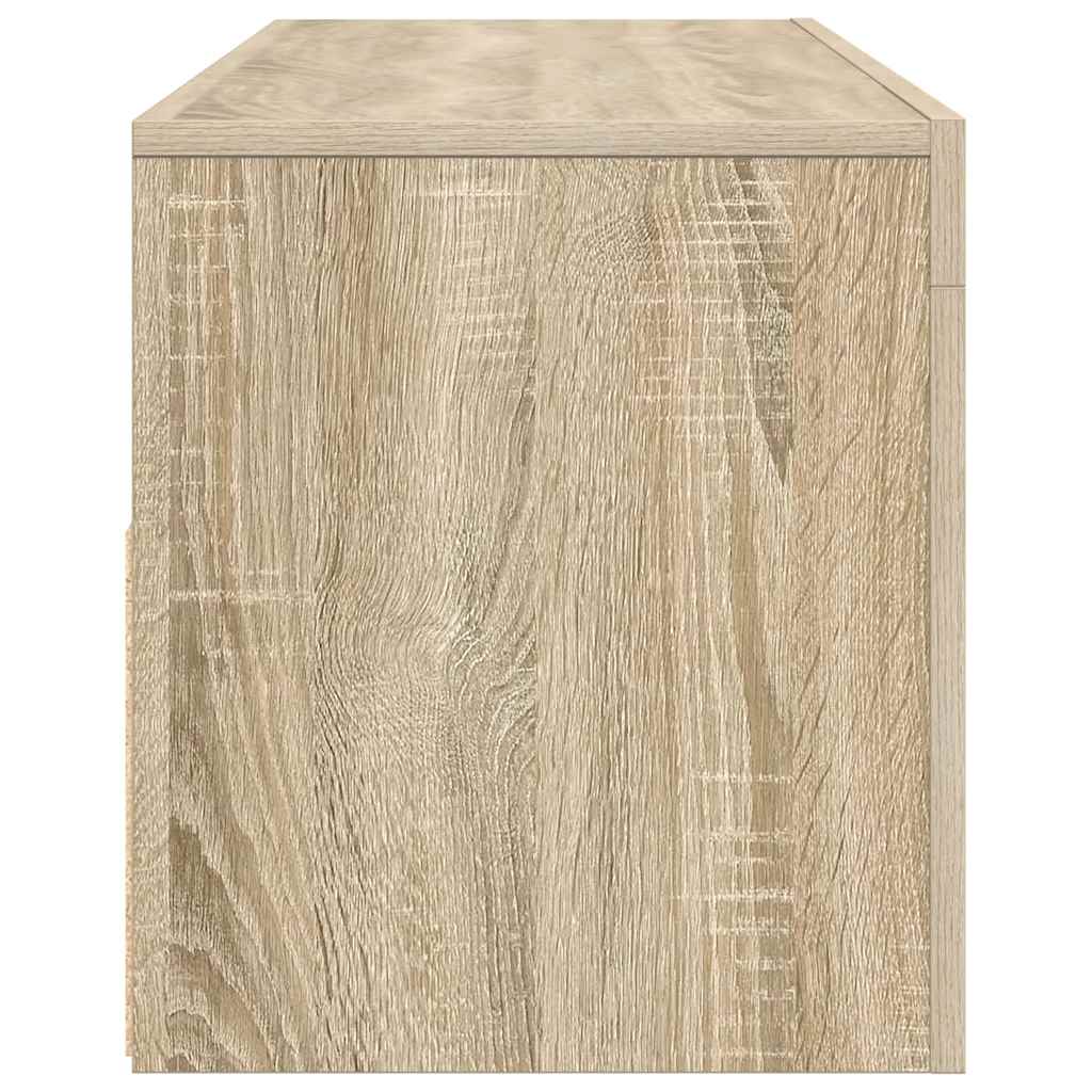 sonoma tölgy színű TV-szekrény LED-lámpákkal 120 x 35 x 40 cm