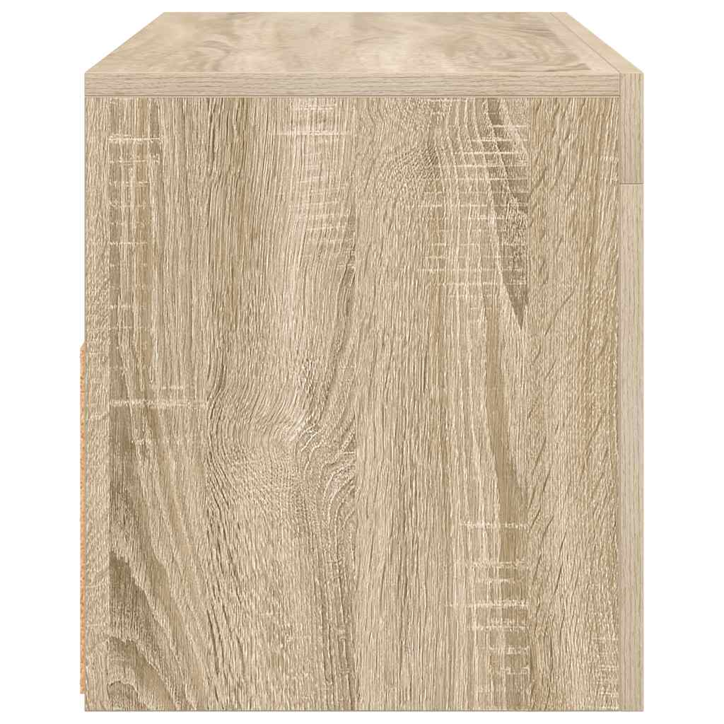 sonoma tölgy színű TV-szekrény LED-világítással 90 x 35 x 40 cm