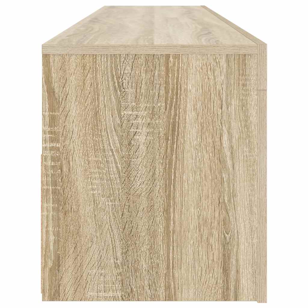 sonoma tölgy színű TV-szekrény LED-lámpákkal 120 x 35 x 40 cm