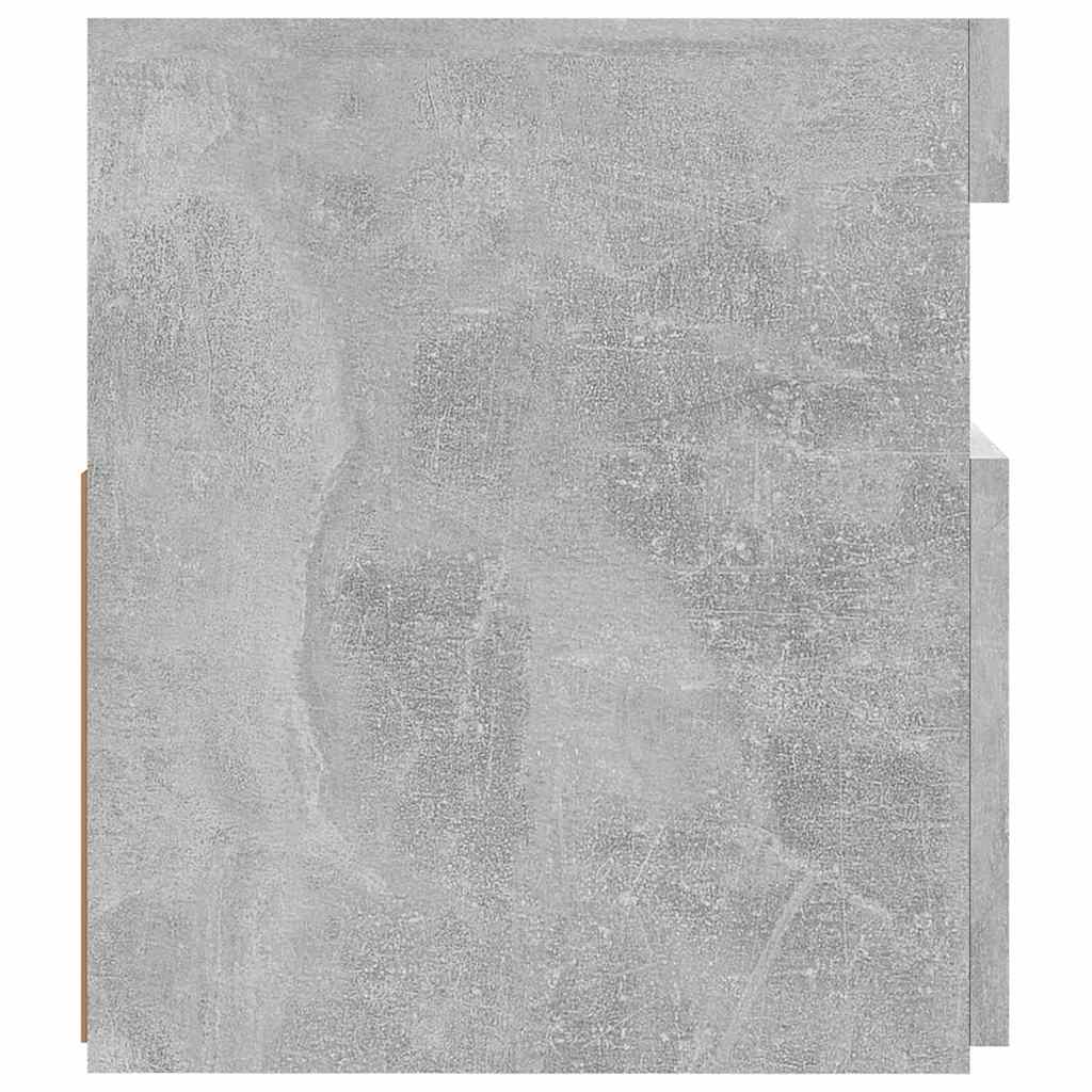 betonszürke TV-szekrény LED-lámpákkal 120 x 35 x 40 cm