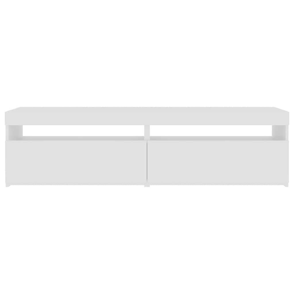 2 db fehér TV-szekrény LED-világítással 75 x 35 x 40 cm