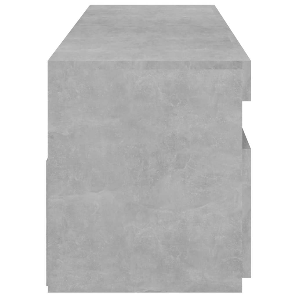 2 db betonszürke TV-szekrény LED-világítással 75 x 35 x 40 cm