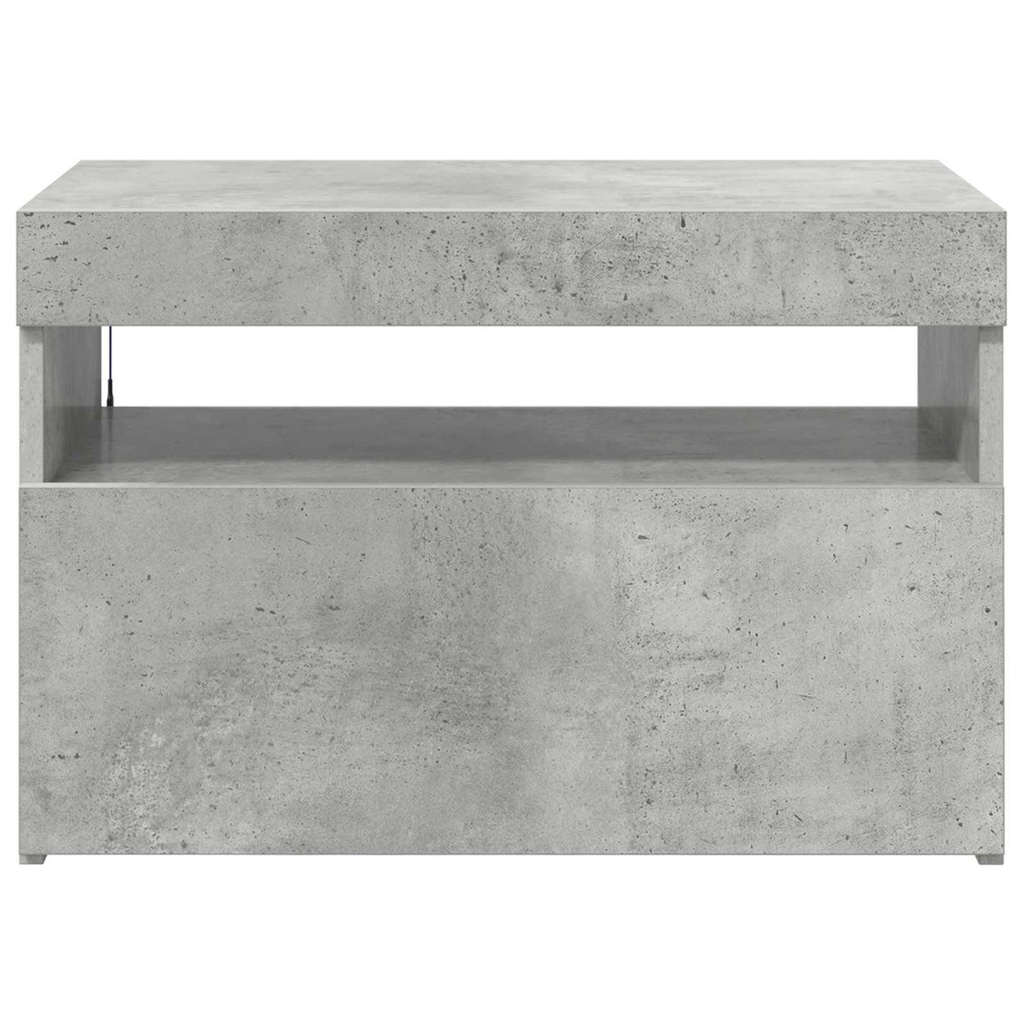 betonszürke TV-szekrény LED-lámpákkal 60 x 35 x 40 cm