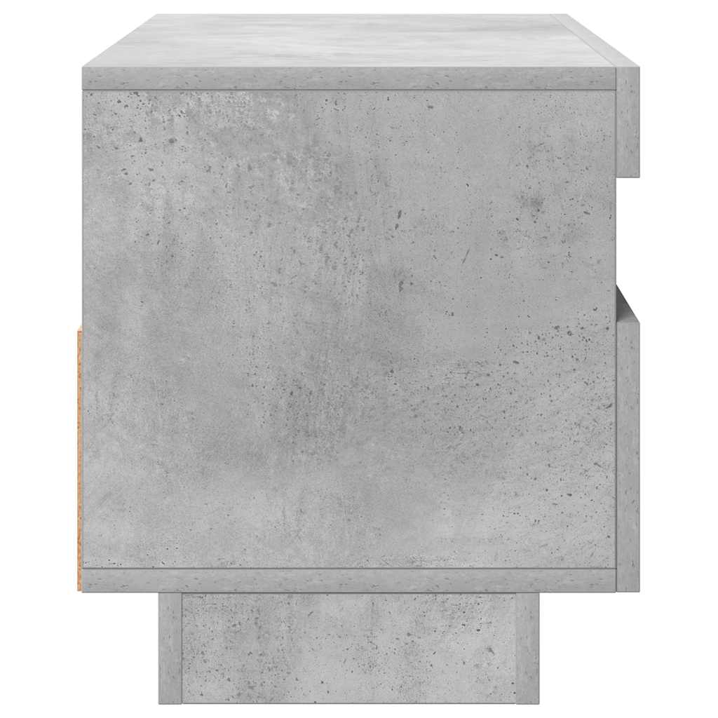 betonszürke TV-szekrény LED-lámpákkal 80 x 35 x 40 cm