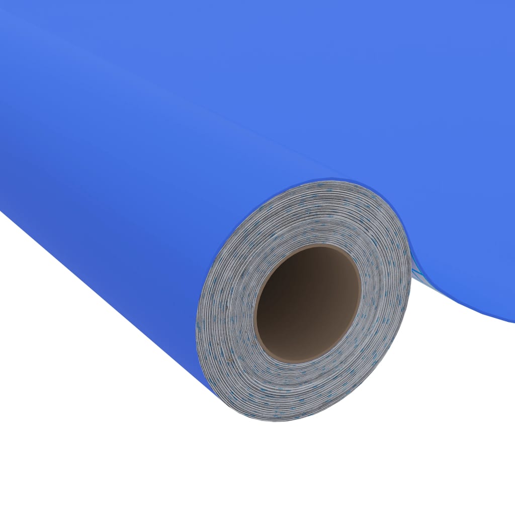 magasfényű kék öntapadó PVC bútorfólia 500 x 90 cm