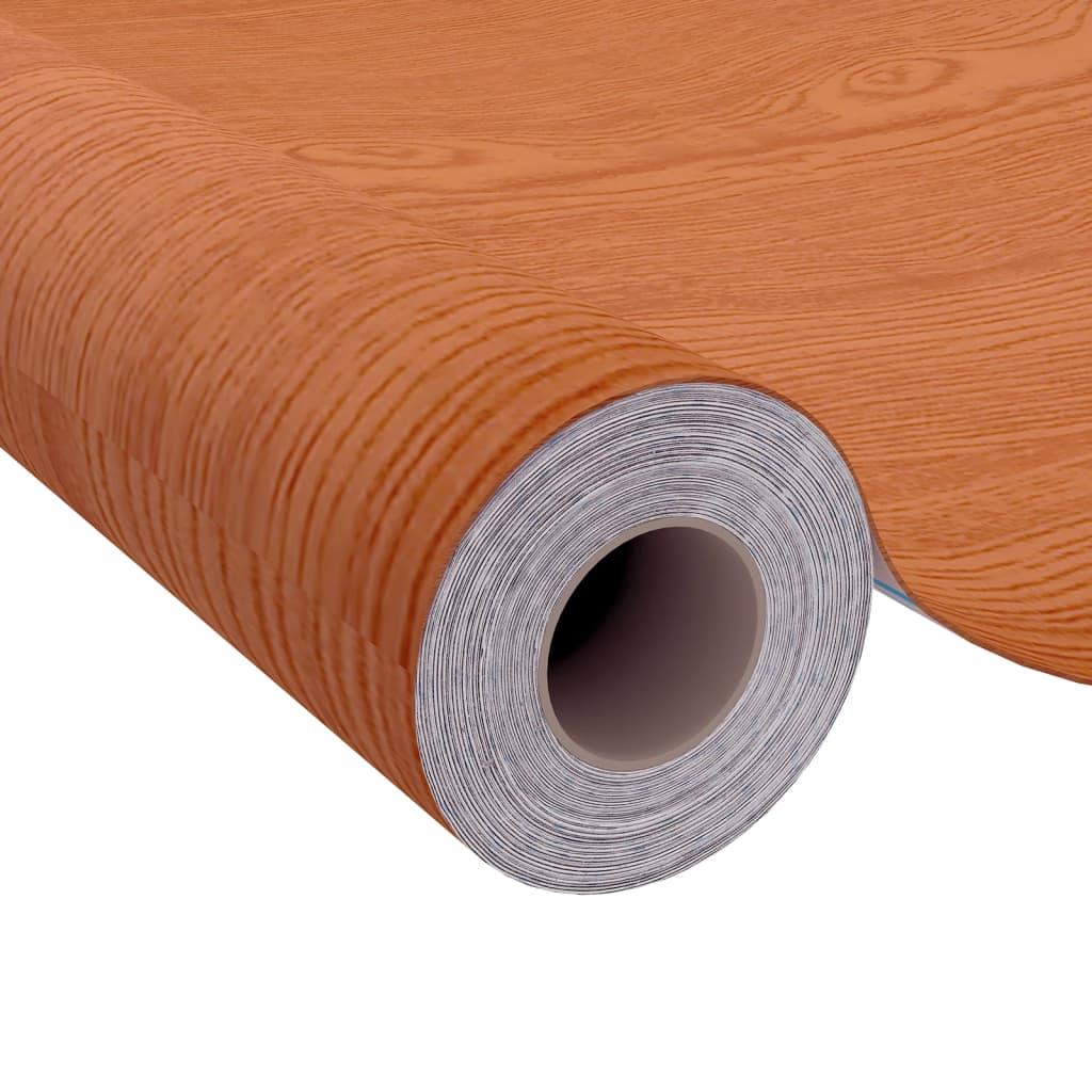 4 db világos tölgyszínű öntapadó PVC ajtófólia 210 x 90 cm
