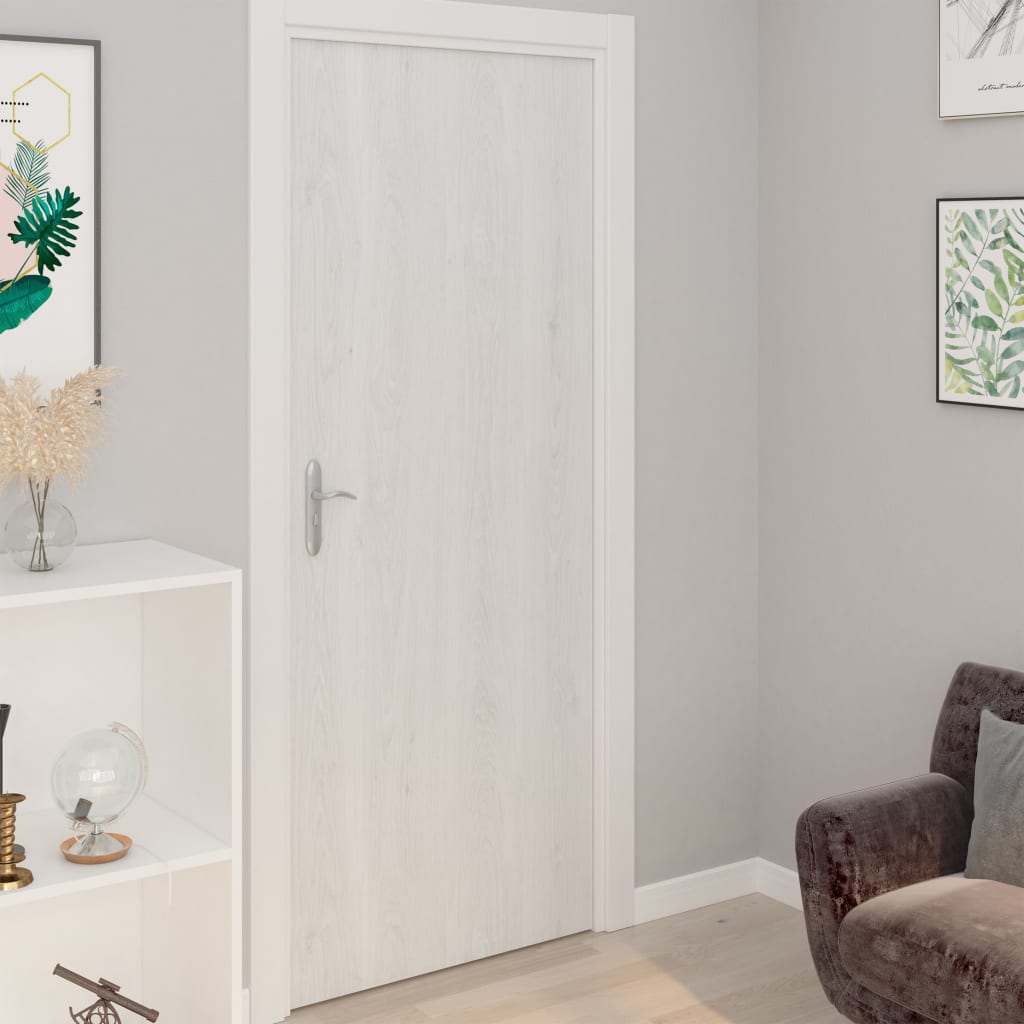 2 db fehér faszínű öntapadó PVC ajtófólia 500 x 90 cm