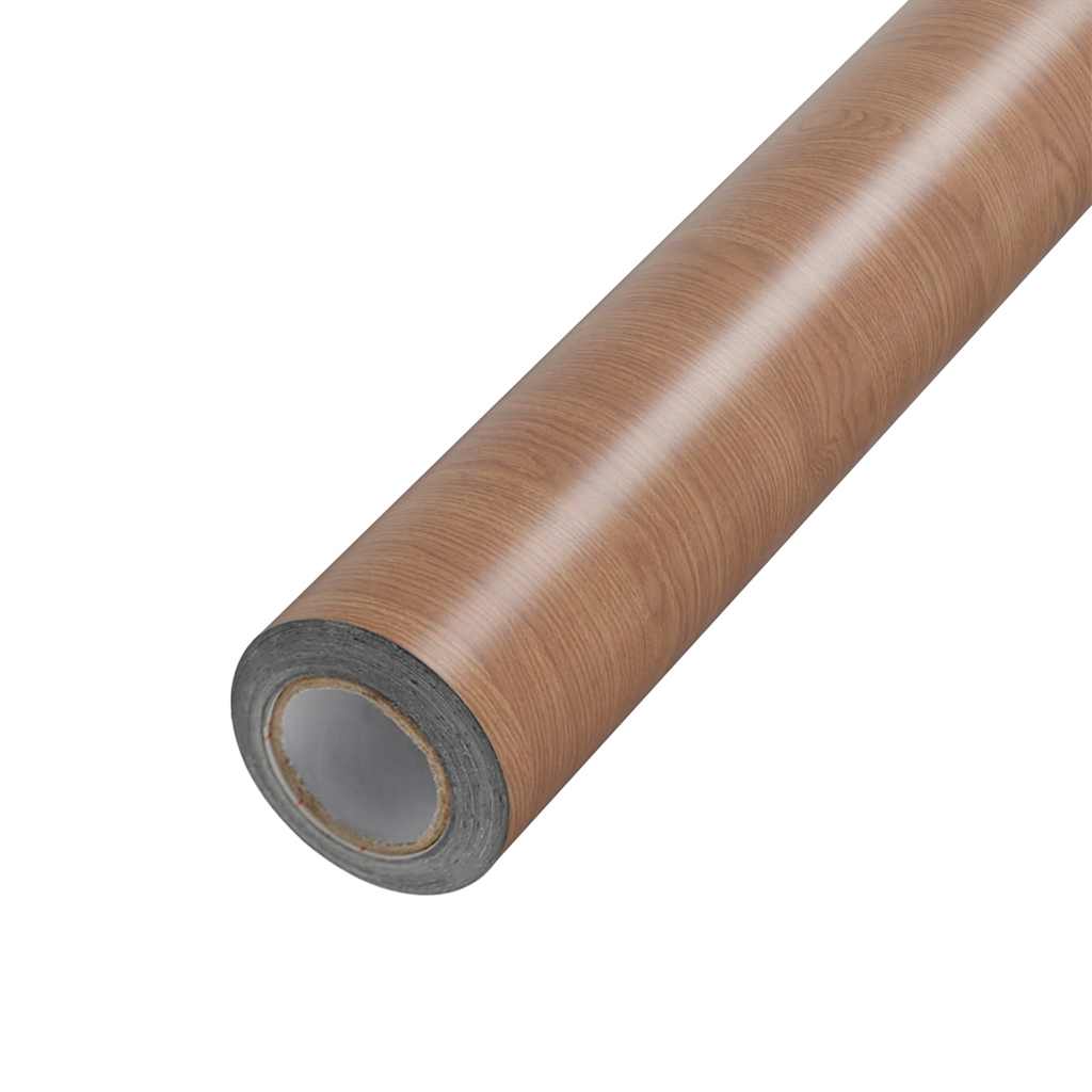 2 db világos tölgyszínű öntapadó PVC ajtófólia 500 x 90 cm