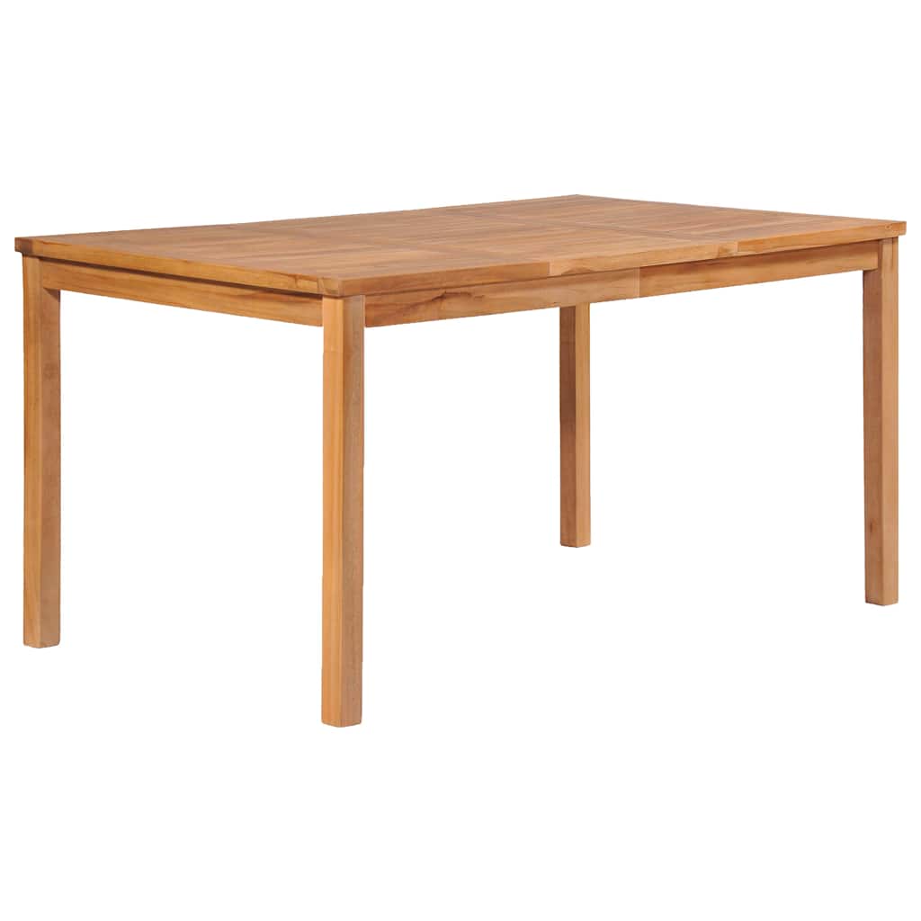 5 részes tömör tíkfa kerti étkezőgarnitúra 150 x 90 cm