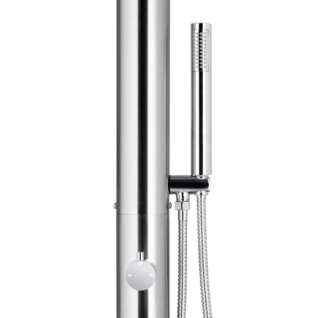 rozsdamentes acél kerti zuhany 220 cm