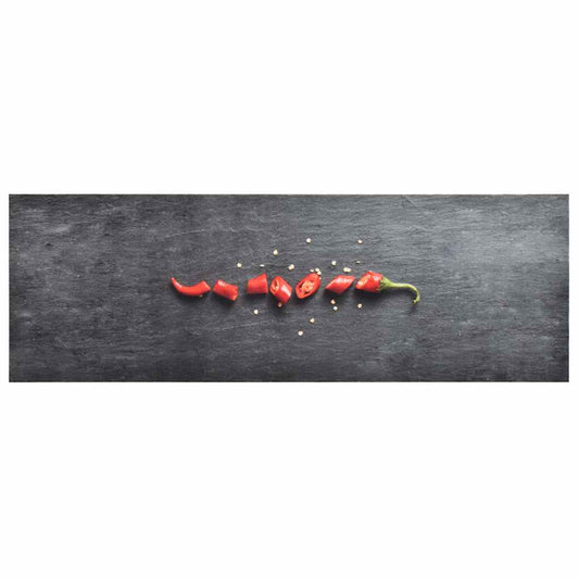 paprikamintás mosható konyhai szőnyeg 45 x 150 cm
