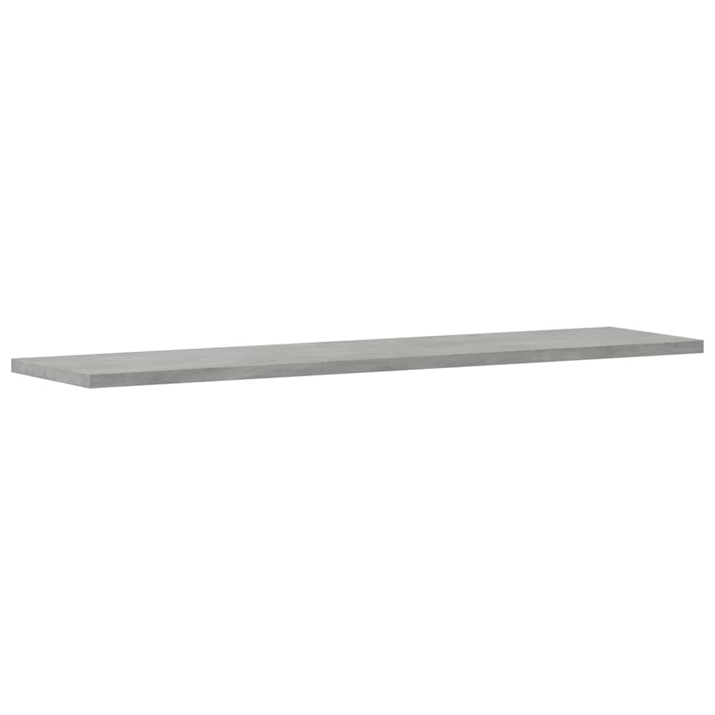 4 db betonszürke szerelt fa könyvespolc lap 80 x 20 x 1,5 cm