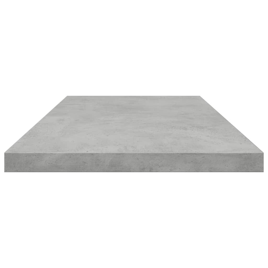 4 db betonszürke szerelt fa könyvespolc lap 80 x 20 x 1,5 cm