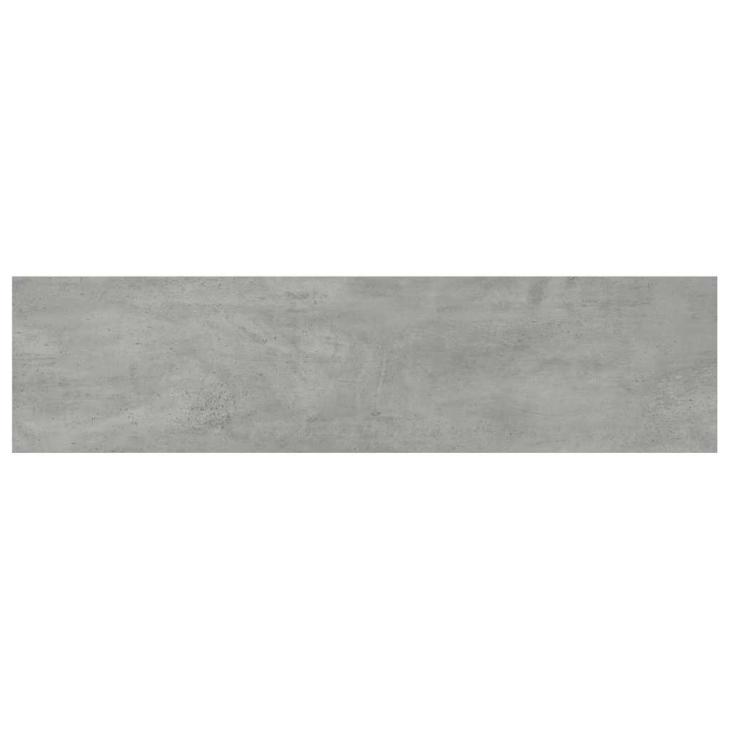 4 db betonszürke szerelt fa könyvespolc lap 80 x 20 x 1,5 cm