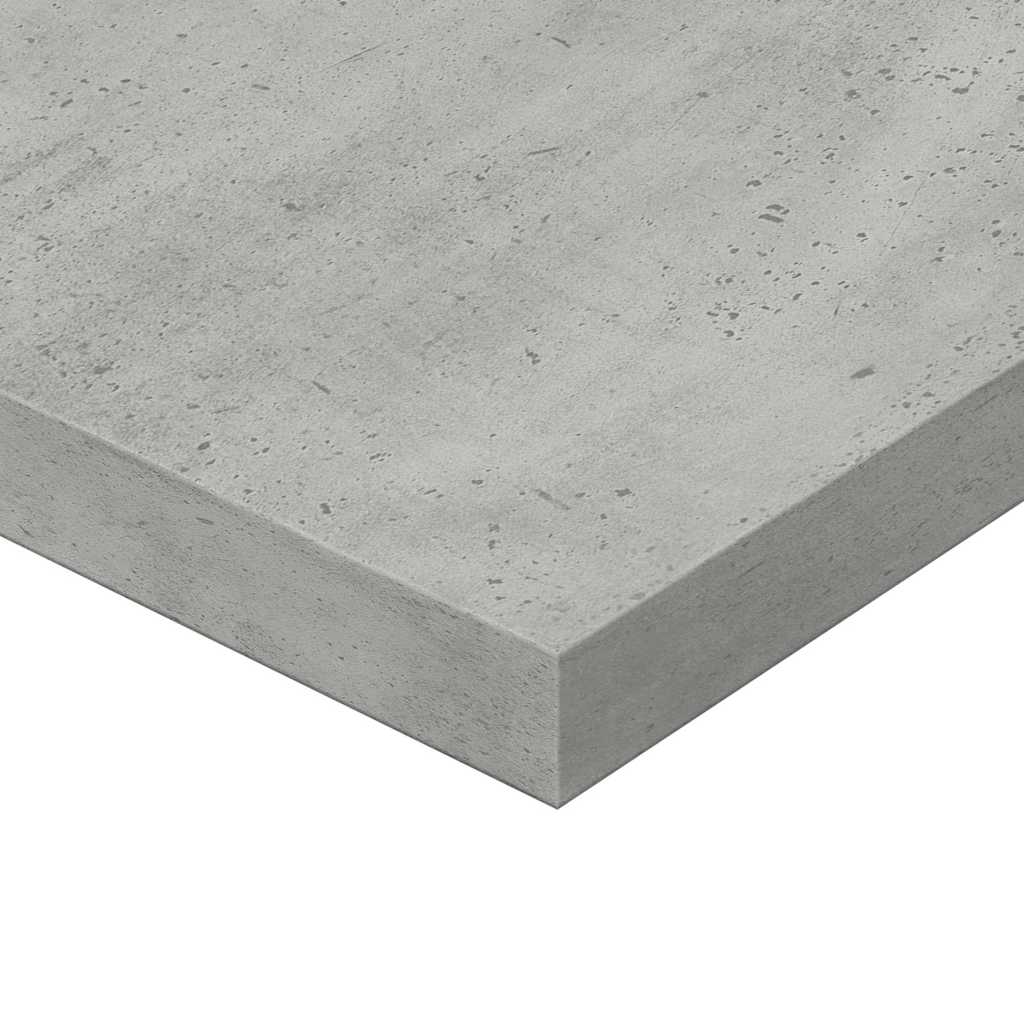 4 db betonszürke szerelt fa könyvespolc lap 80 x 20 x 1,5 cm