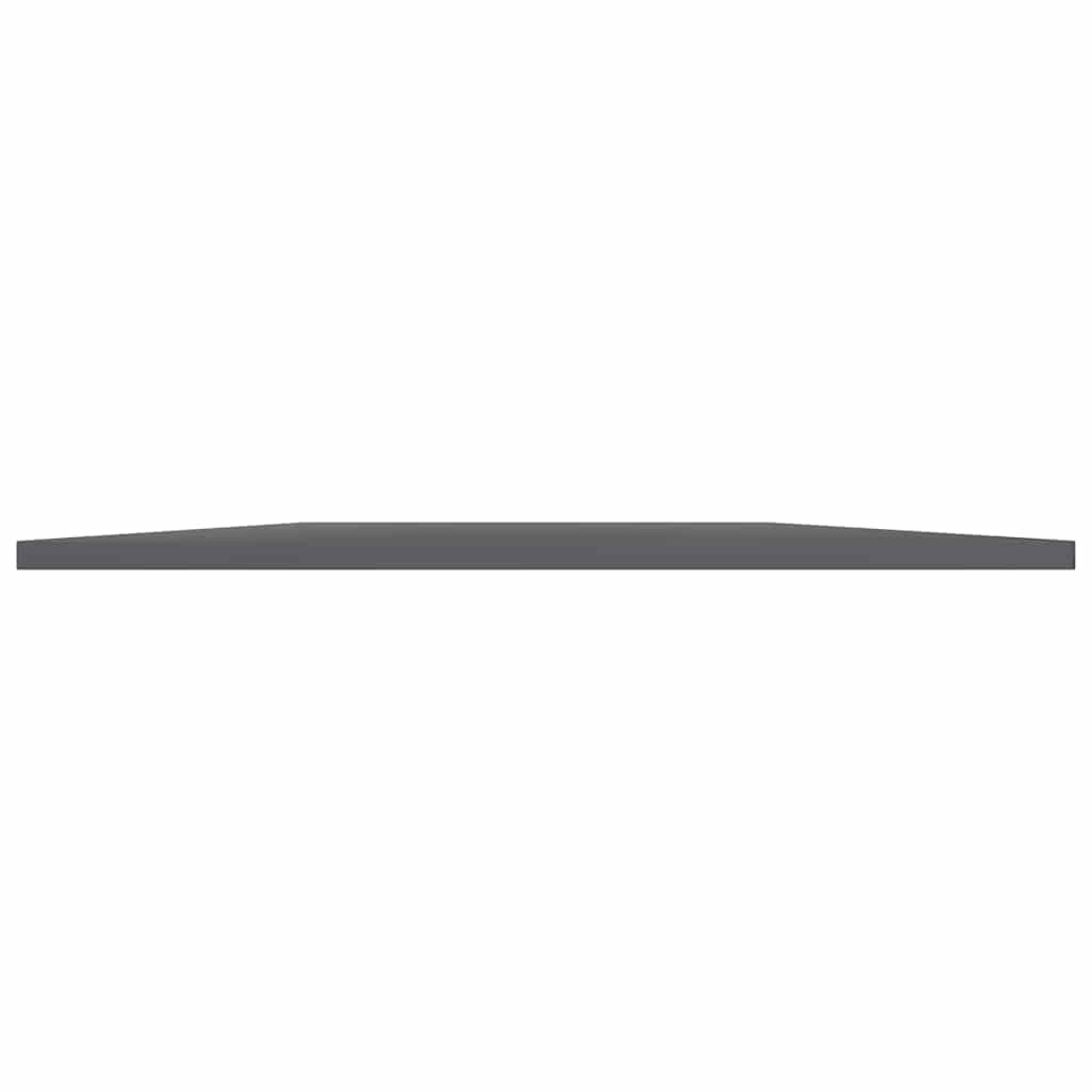 4 db magasfényű szürke forgácslap könyvespolc lap 80x20x1,5 cm