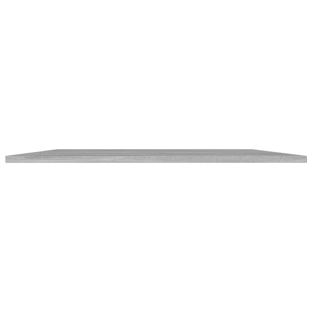 8 db betonszürke forgácslap könyvespolc lap 80 x 30 x 1,5 cm