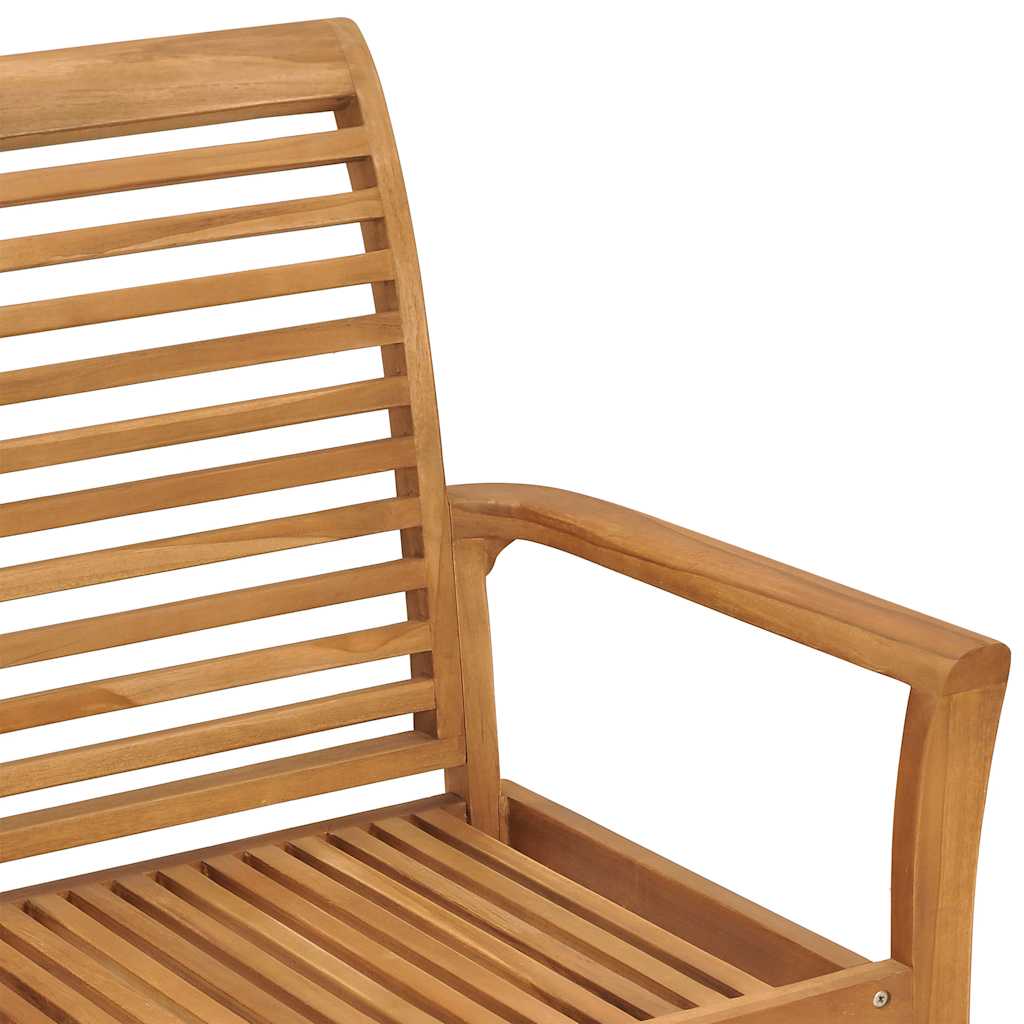 tömör tíkfa kerti pad antracitszürke párnával 112 cm