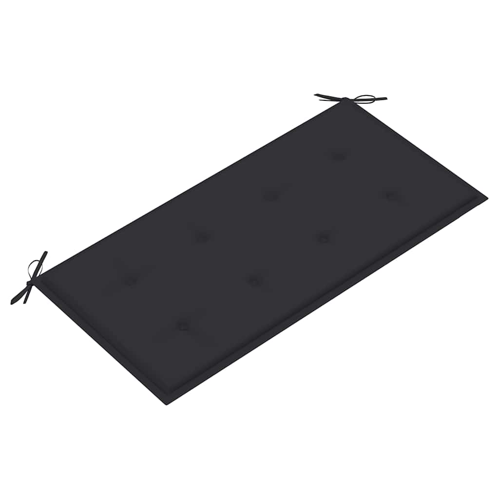 tömör tíkfa kerti pad antracitszürke párnával 112 cm