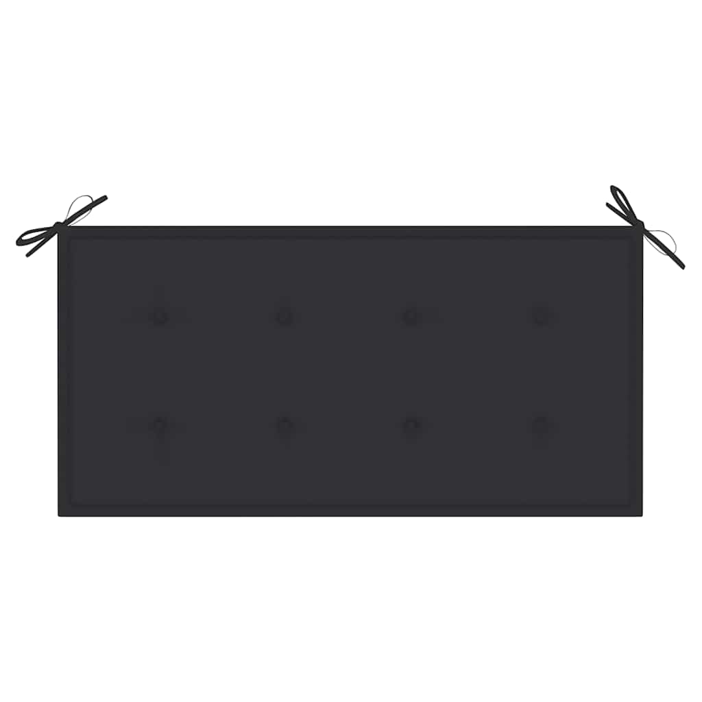 tömör tíkfa kerti pad antracitszürke párnával 112 cm