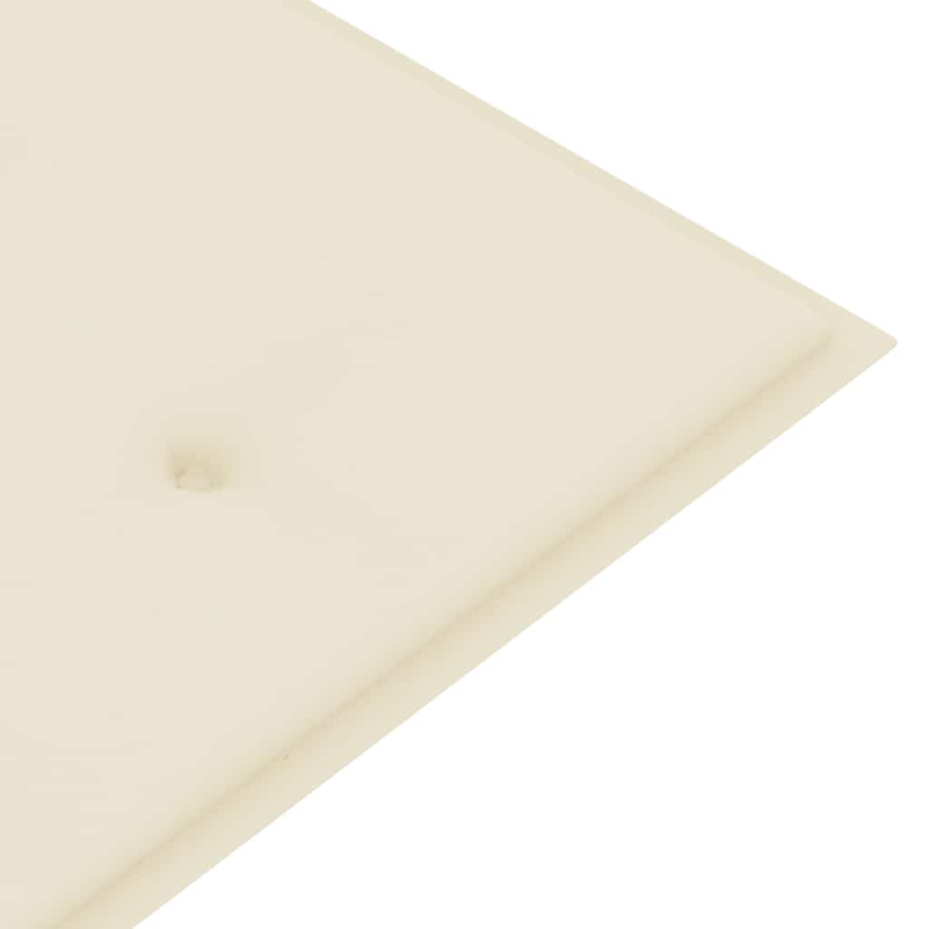 tömör tíkfa rakásolható kerti pad párnával 159 cm
