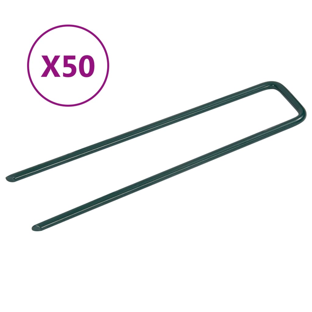 50 db U-alakú vas műfű rögzítő tüske