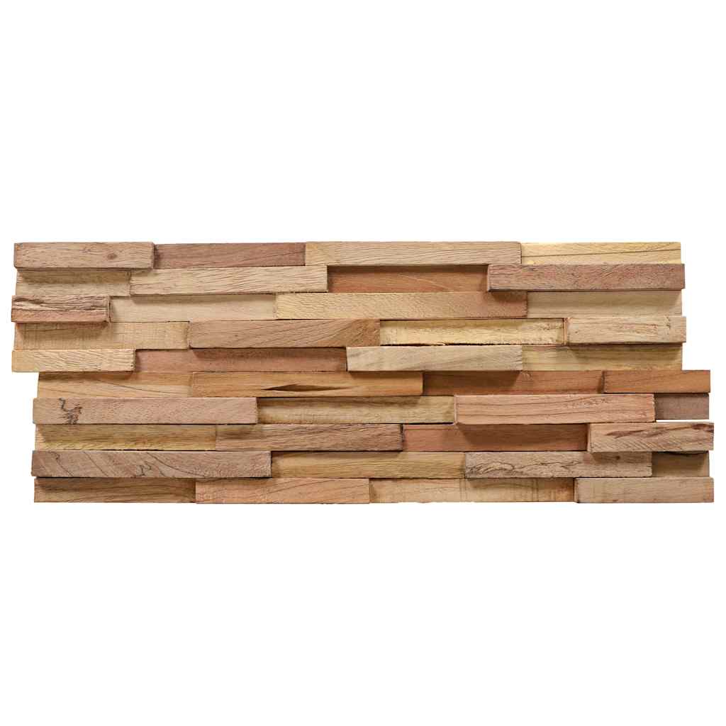 10 db tömör tíkfa 3D falburkoló panel 1,08 m²