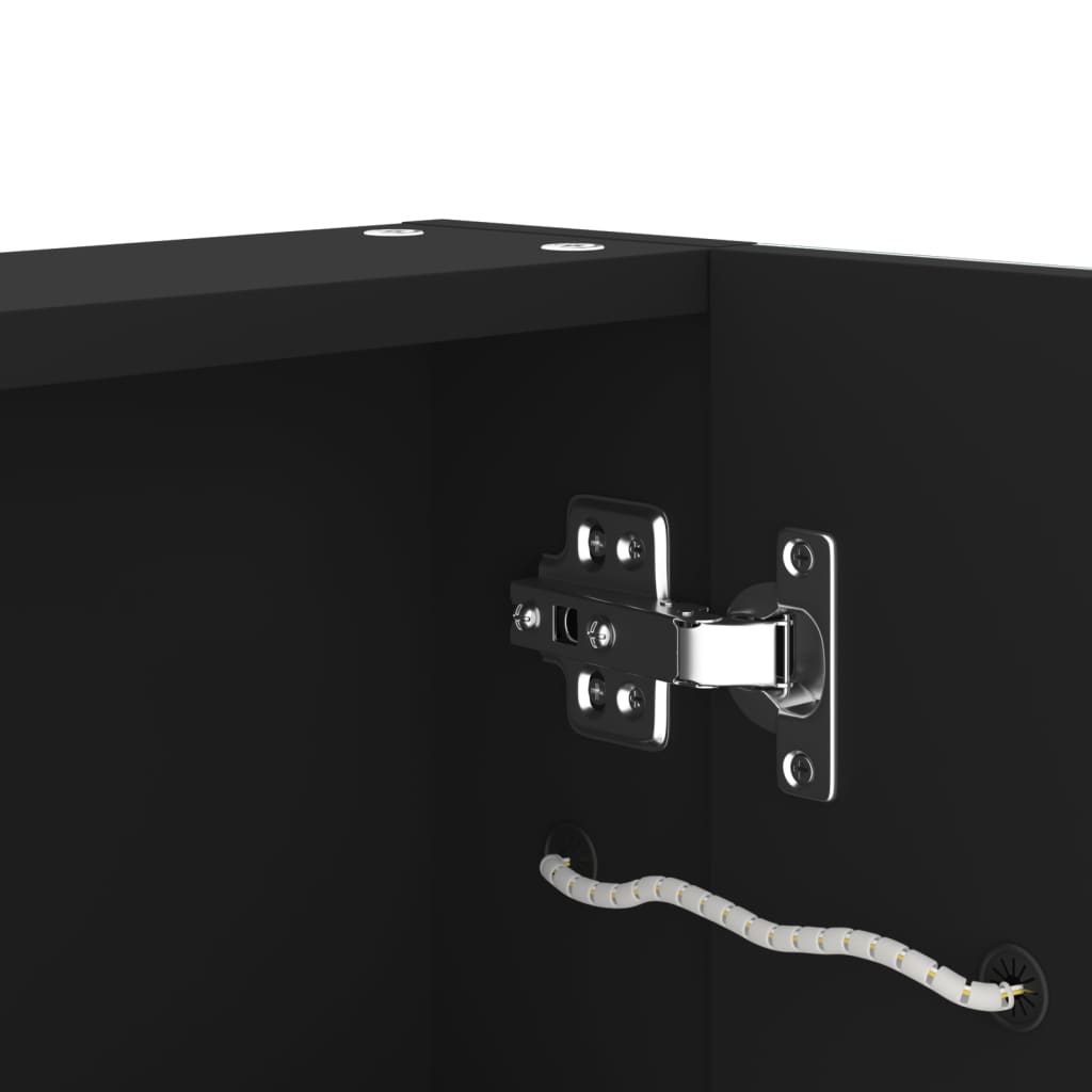 tükrös fürdőszobaszekrény LED világítással 50 x 13 x 70 cm