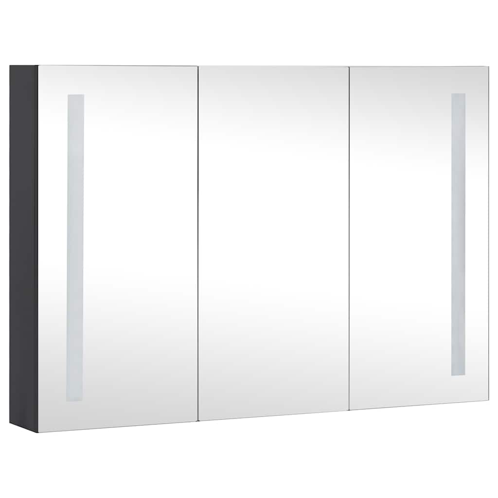 tükrös fürdőszobaszekrény LED világítással 89 x 14 x 62 cm