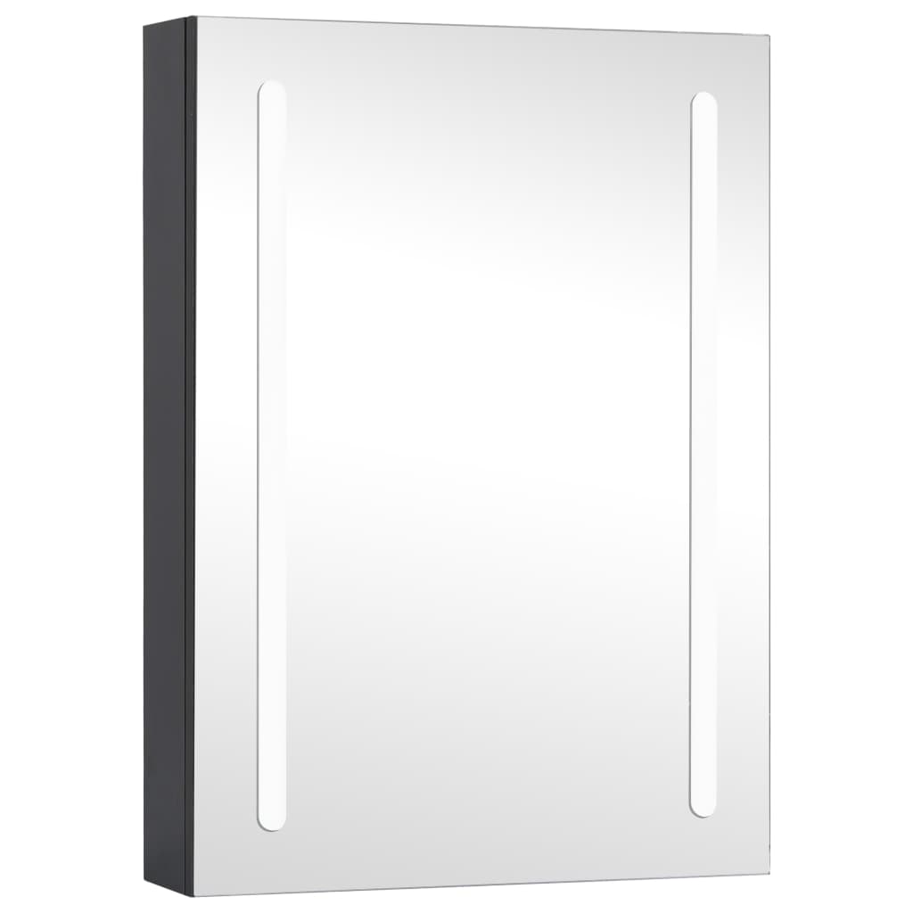 tükrös fürdőszobaszekrény LED világítással 50 x 13 x 70 cm