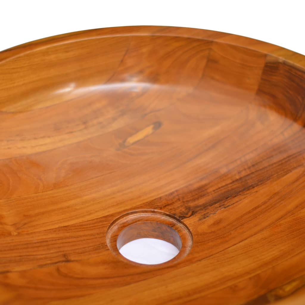 tömör tikfa mosdókagyló 40 x 10 cm