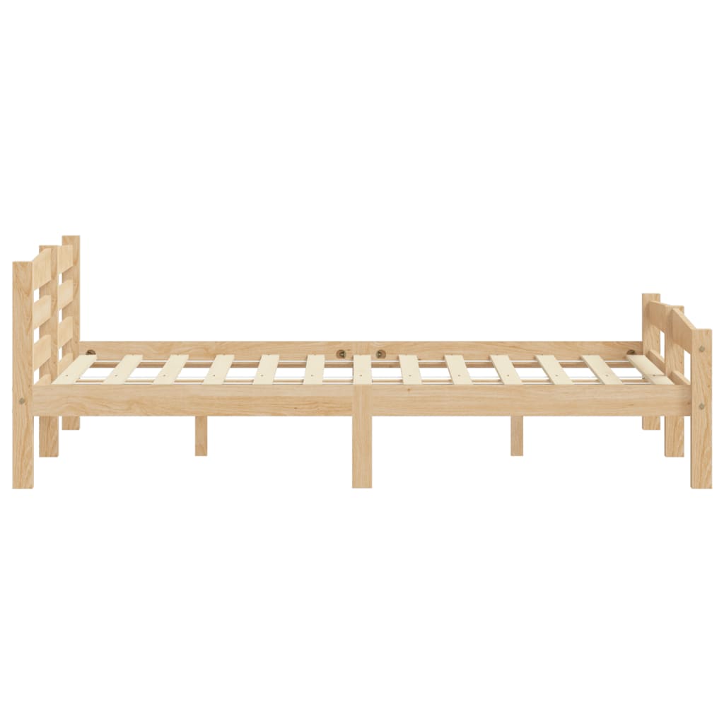 tömör fenyőfa ágykeret matrac nélkül 200 x 200 cm