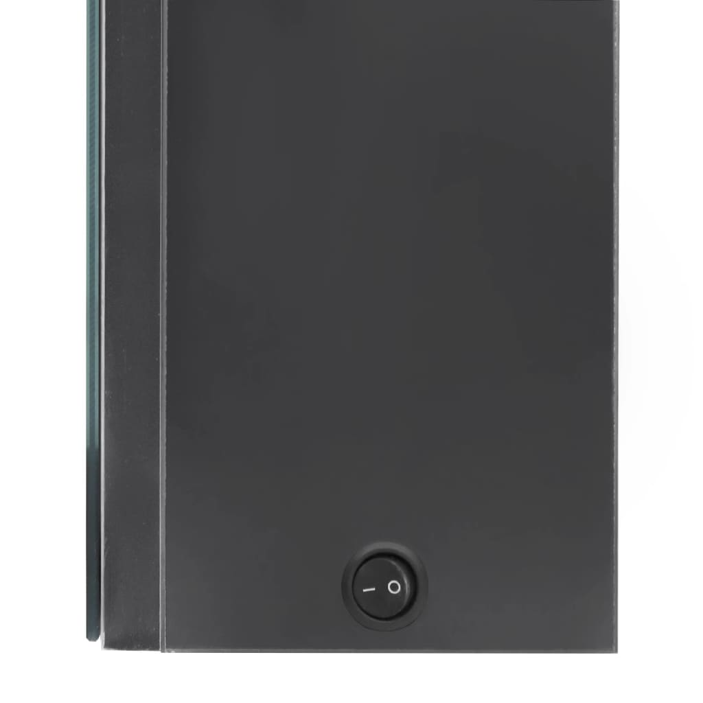 szürke LED-es tükrös fürdőszobaszekrény 50 x 13 x 70 cm