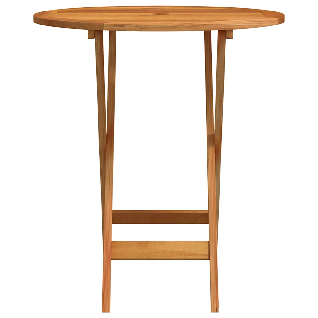 tömör eukaliptuszfa összecsukható kerti asztal Ø 60 x 75 cm