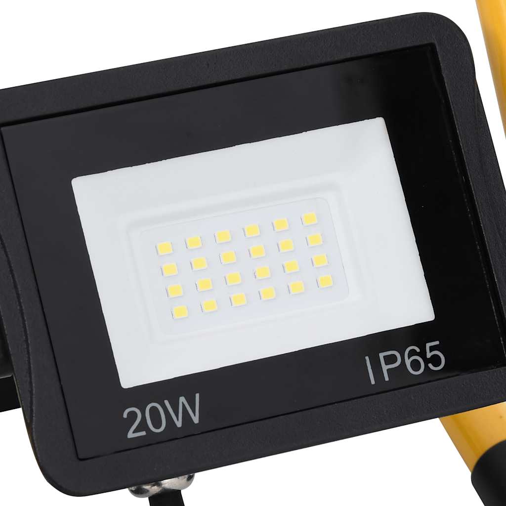 meleg fehér fényű fogantyúval ellátott LED-es reflektor 20 W