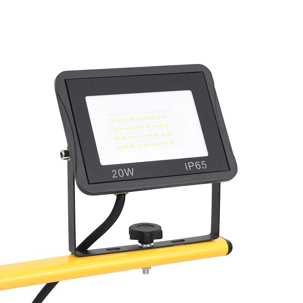 meleg fehér fényű háromlábú LED-es reflektor 2 x 20 W
